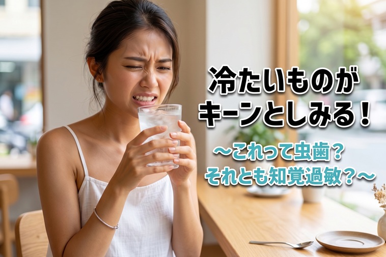 冷たいものがキーンとしみる！これって虫歯？それとも知覚過敏？原因と対策を徹底解説