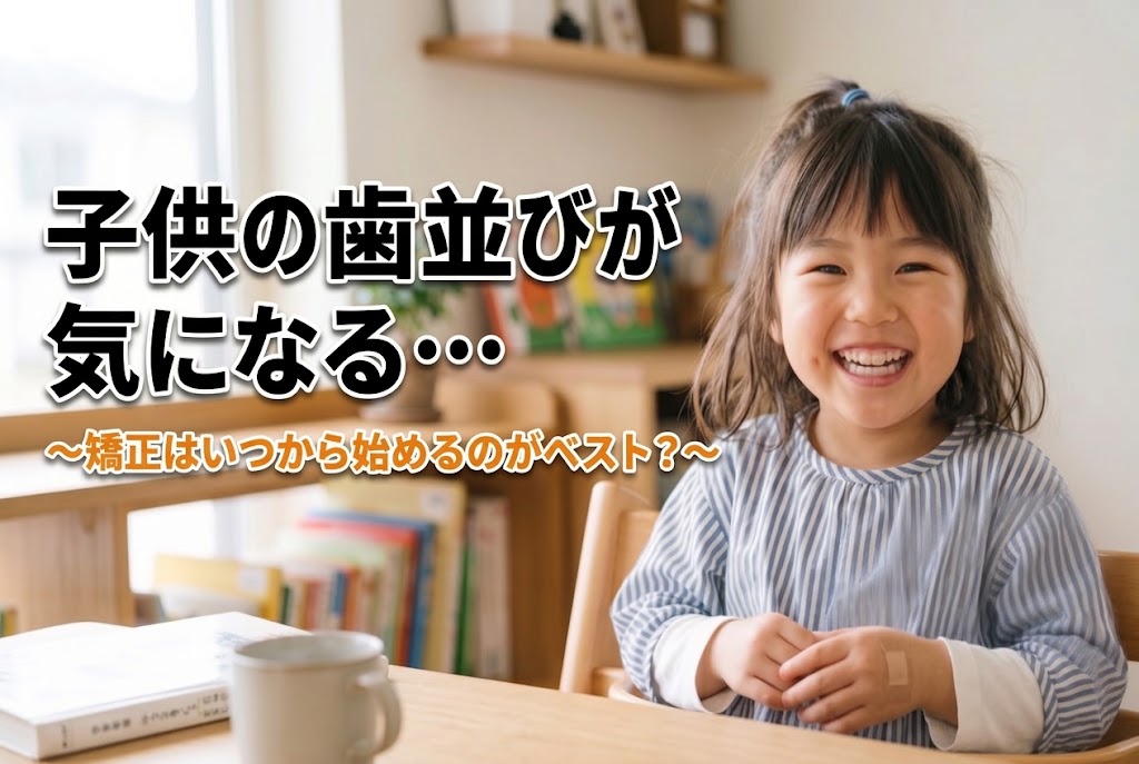子供の歯並びが気になる…矯正はいつから始めるのがベスト？